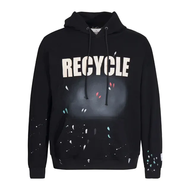 Recycle Graphic Paint-Splatter Hoodie 7