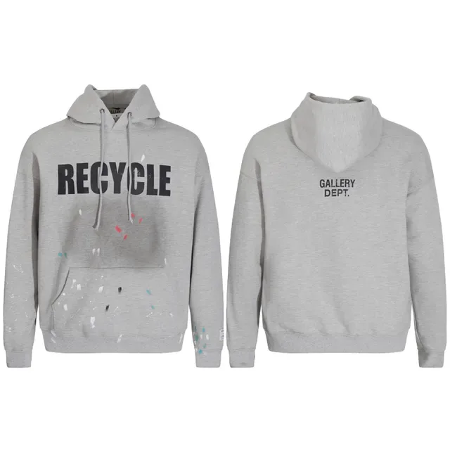 Recycle Graphic Paint-Splatter Hoodie 10