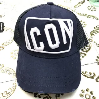 Red and Navy Embroidered 'CON' Trucker Baseball Cap 2