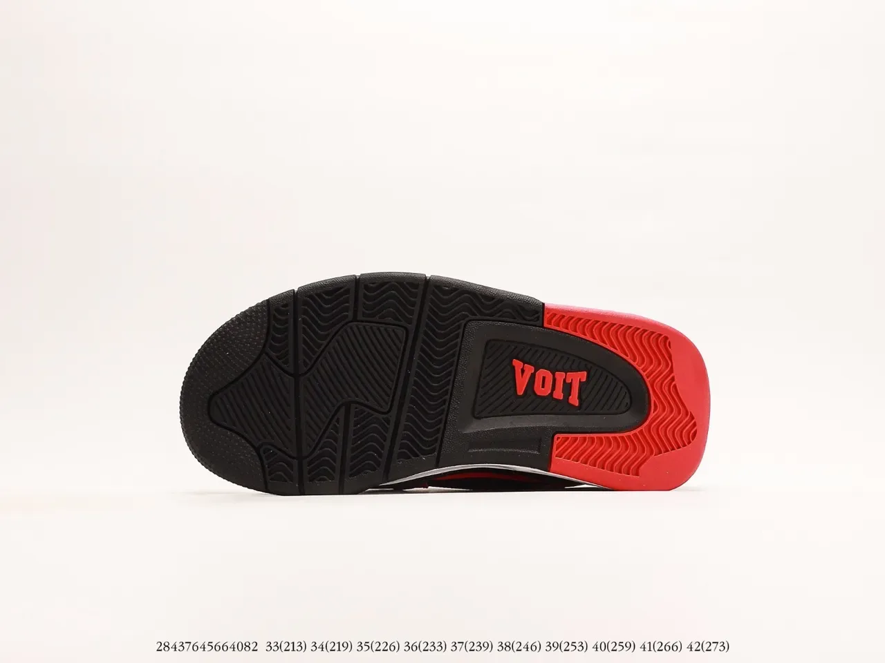 Red Black White Gray High-Top Strap-Closure Sneaker 17