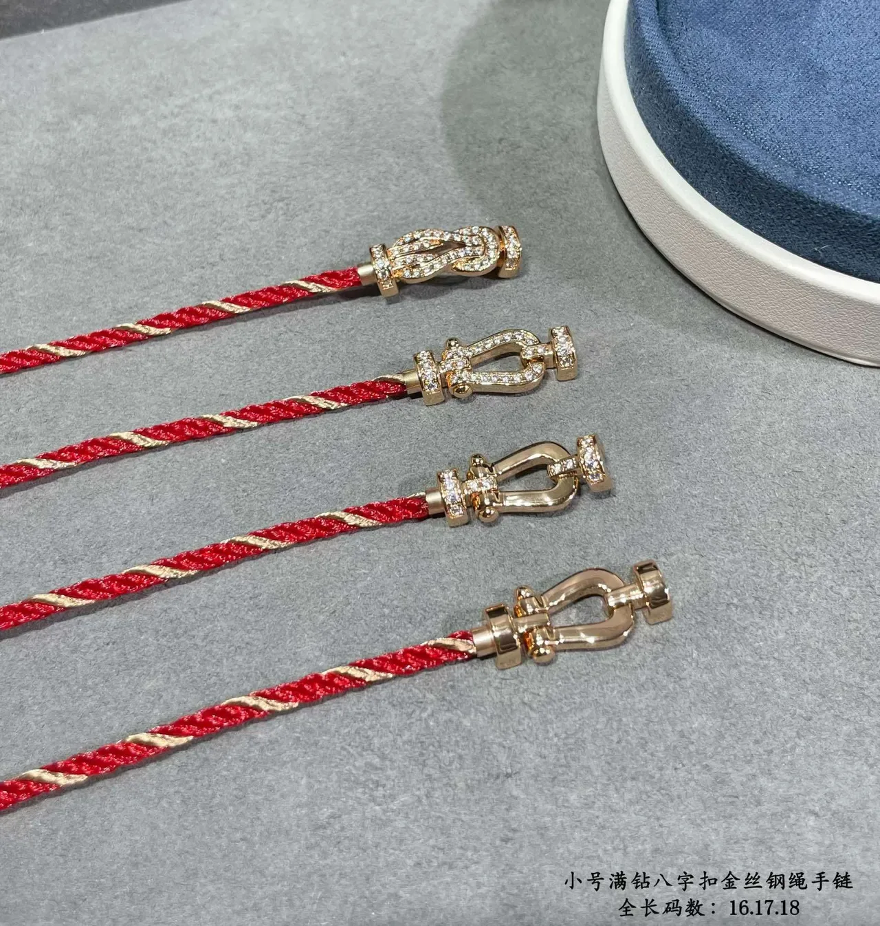 Red Braided Cord Crystal-Embellished Infinity Knot Bracelet 2