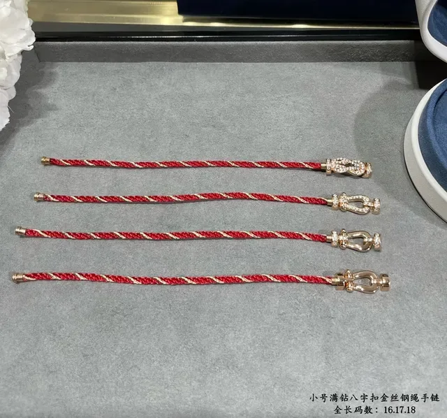 Red Braided Cord Crystal-Embellished Infinity Knot Bracelet 3