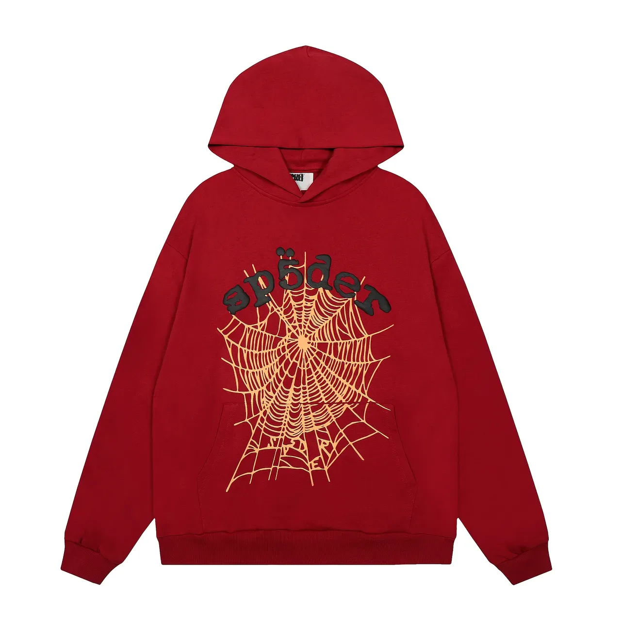 Red Spiderweb Graphic Oversized Hoodie and Jogger Tracksuit 4