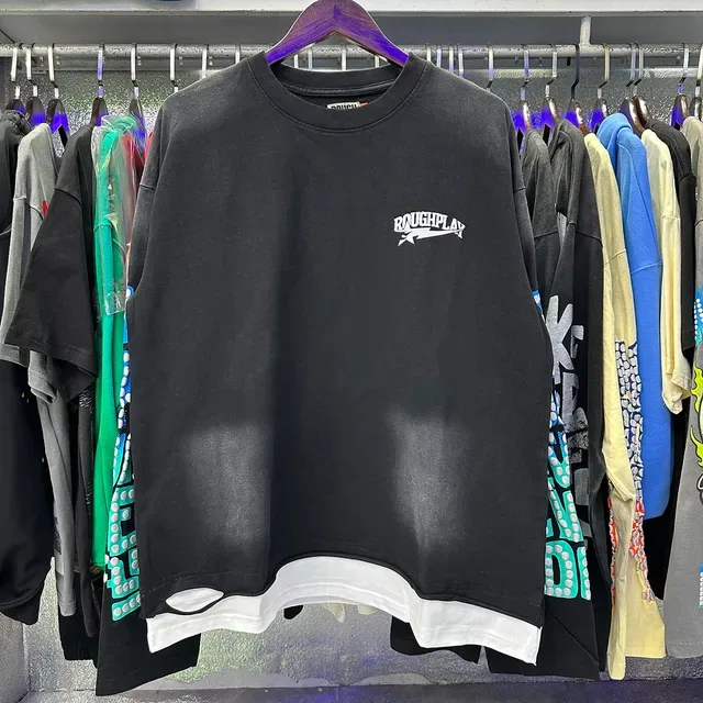 Rough Play Graphic Print Cropped Long-Sleeve T-Shirt 5