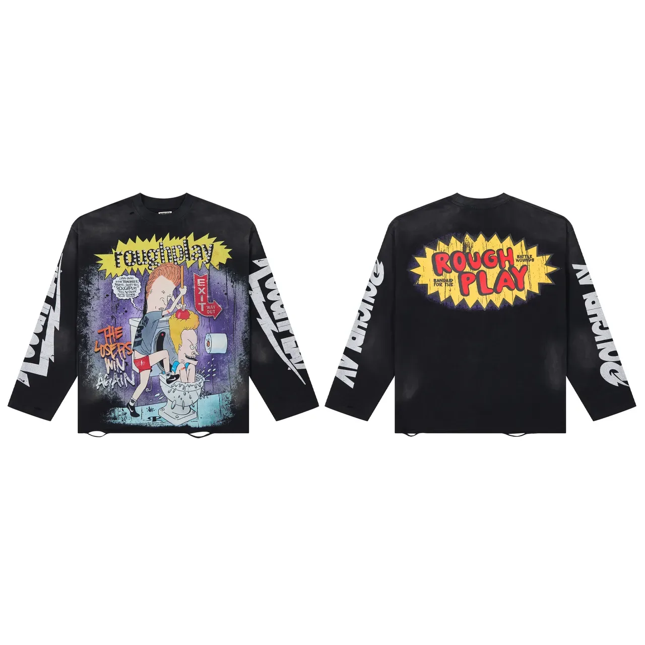 Roughplay Graphic Print Long-Sleeve T-Shirt 2