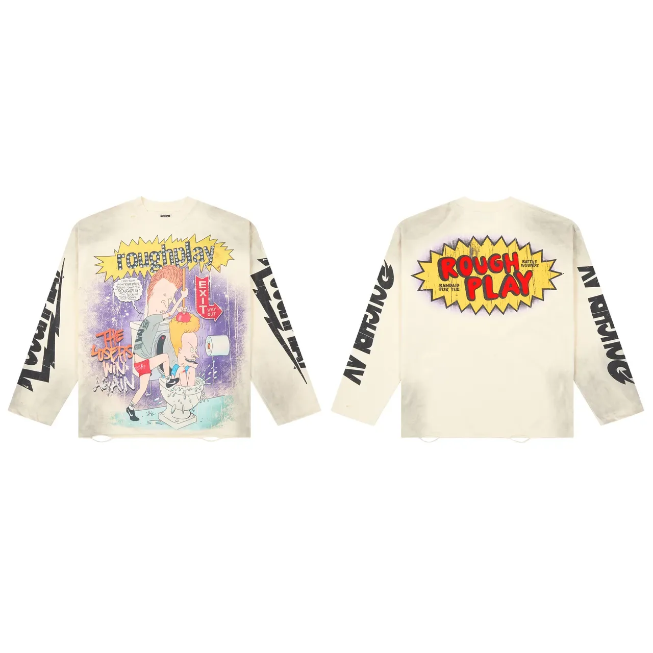 Roughplay Graphic Print Long-Sleeve T-Shirt 3