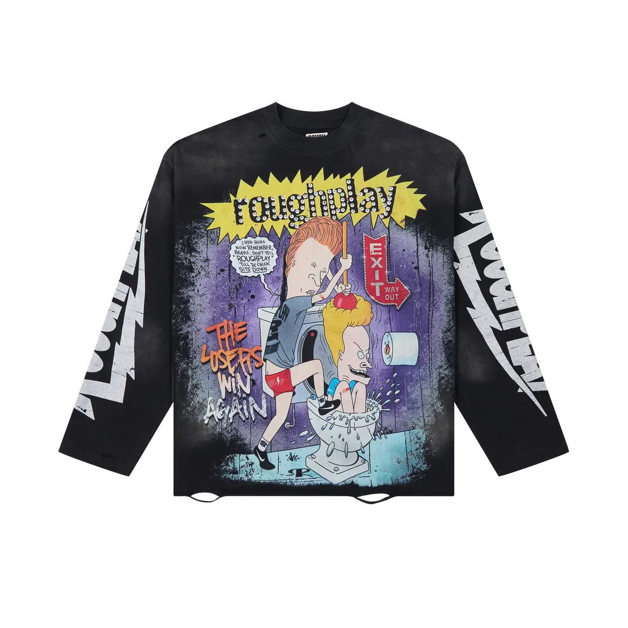 Roughplay Graphic Print Long-Sleeve T-Shirt 4