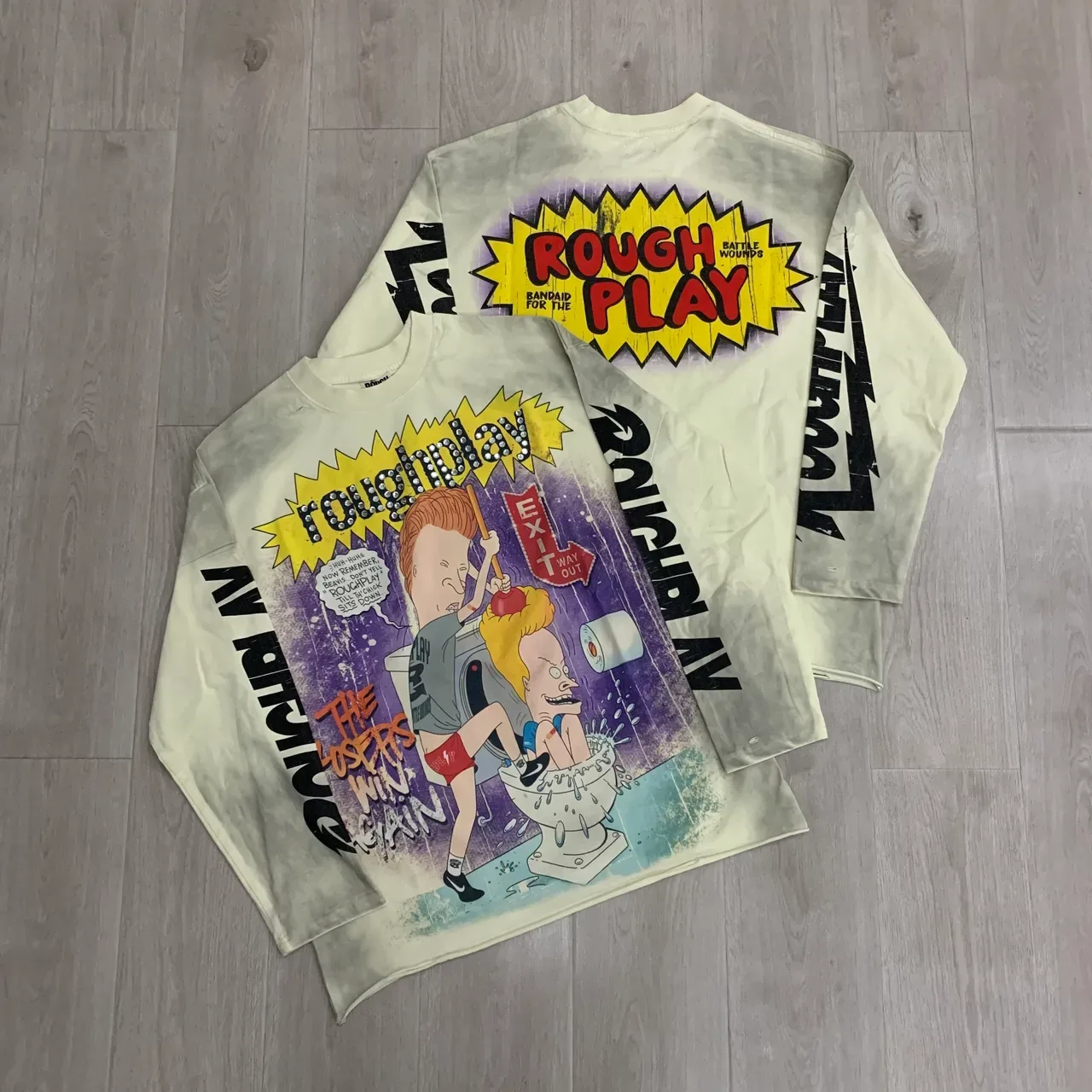 Roughplay Graphic Print Long-Sleeve T-Shirt 10