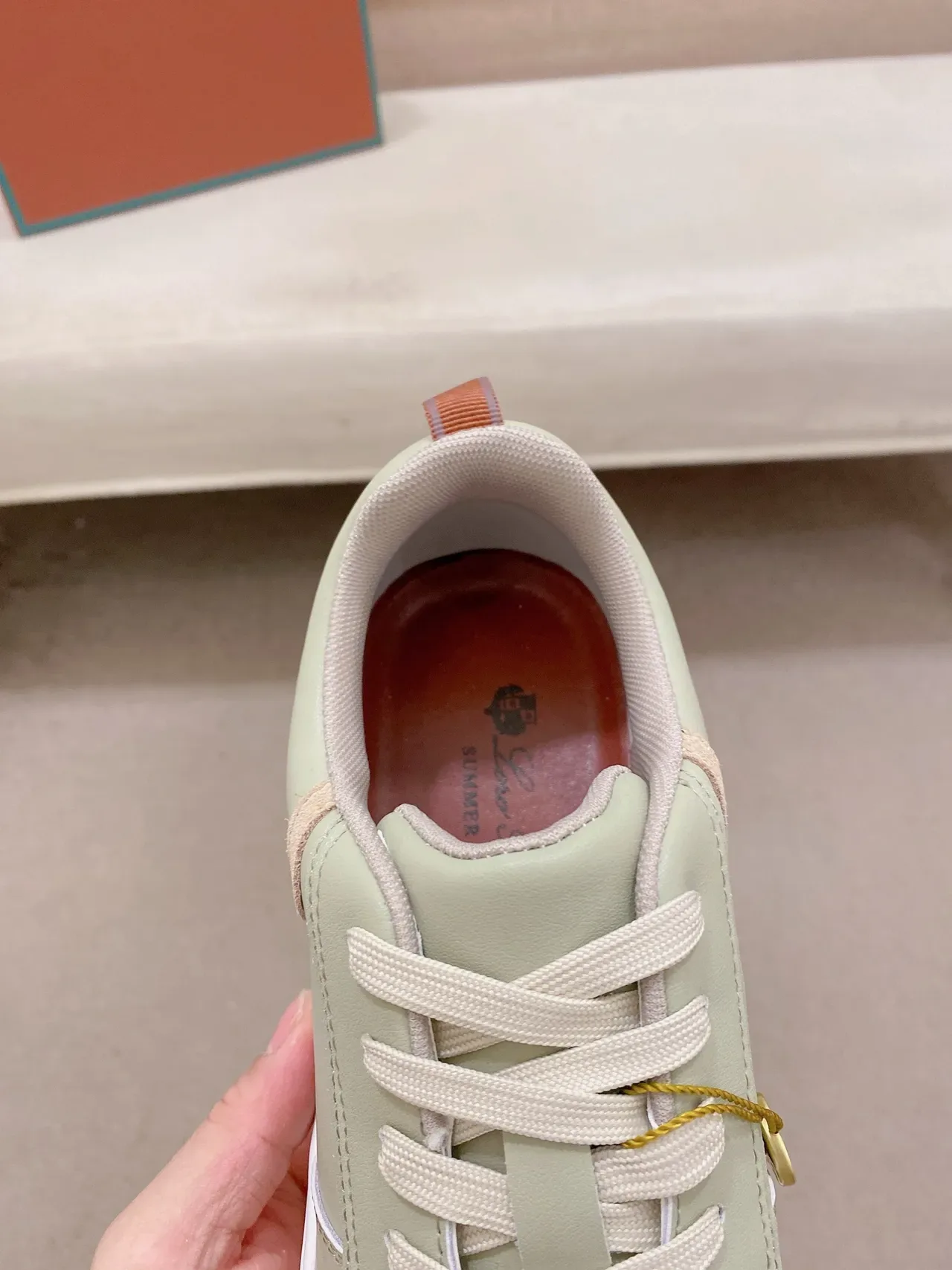 Sage Green Panelled Low-Top Lifestyle Sneaker 4