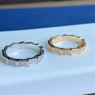 Silver and Gold Tone Geometric Channel-Set Stackable Rings