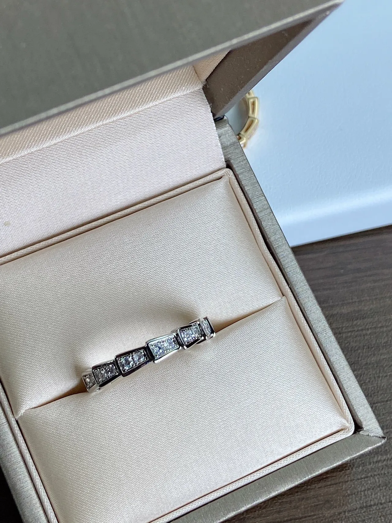 Silver and Gold Tone Geometric Channel-Set Stackable Rings 4