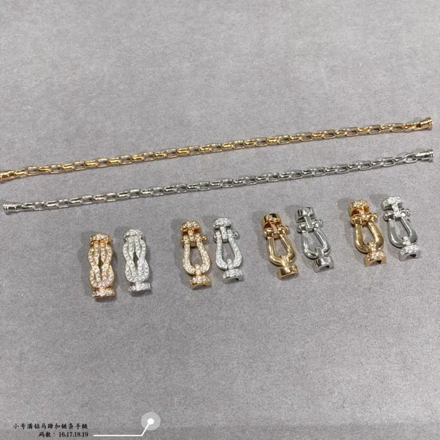 Silver and Gold Tone Pavé Lyre Clasp Link Bracelets 3