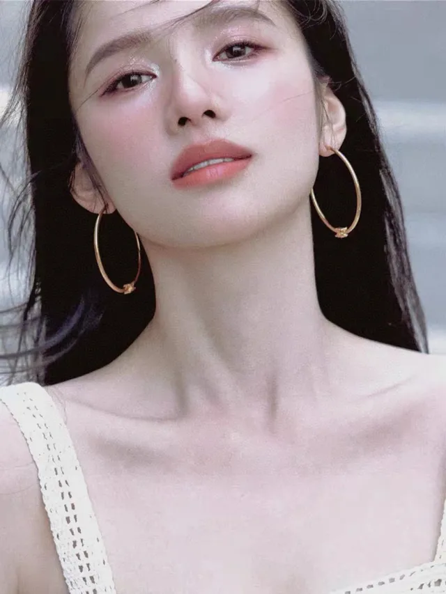 Silver Gold Hoop Polished Metal Earrings 5