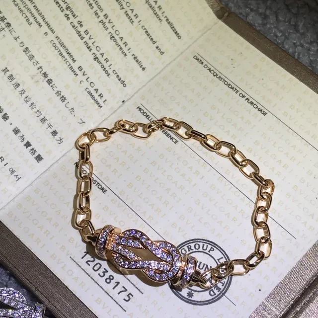 Silver Gold Pavé Crystal Knot-Shaped Bracelet 5
