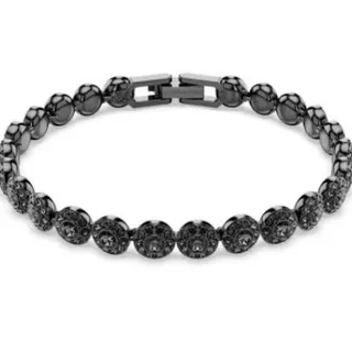 Silver-Tone Pavé Halo Station Necklace 7