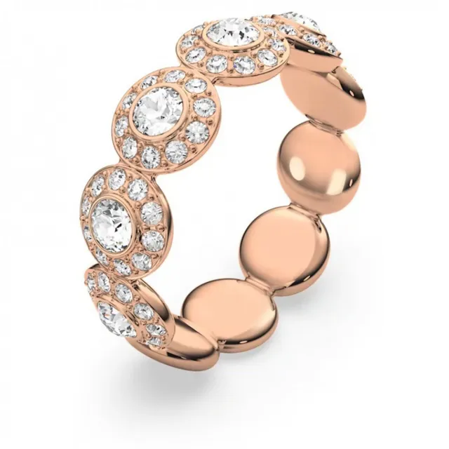 Silver-Tone Pavé Halo Station Necklace 23
