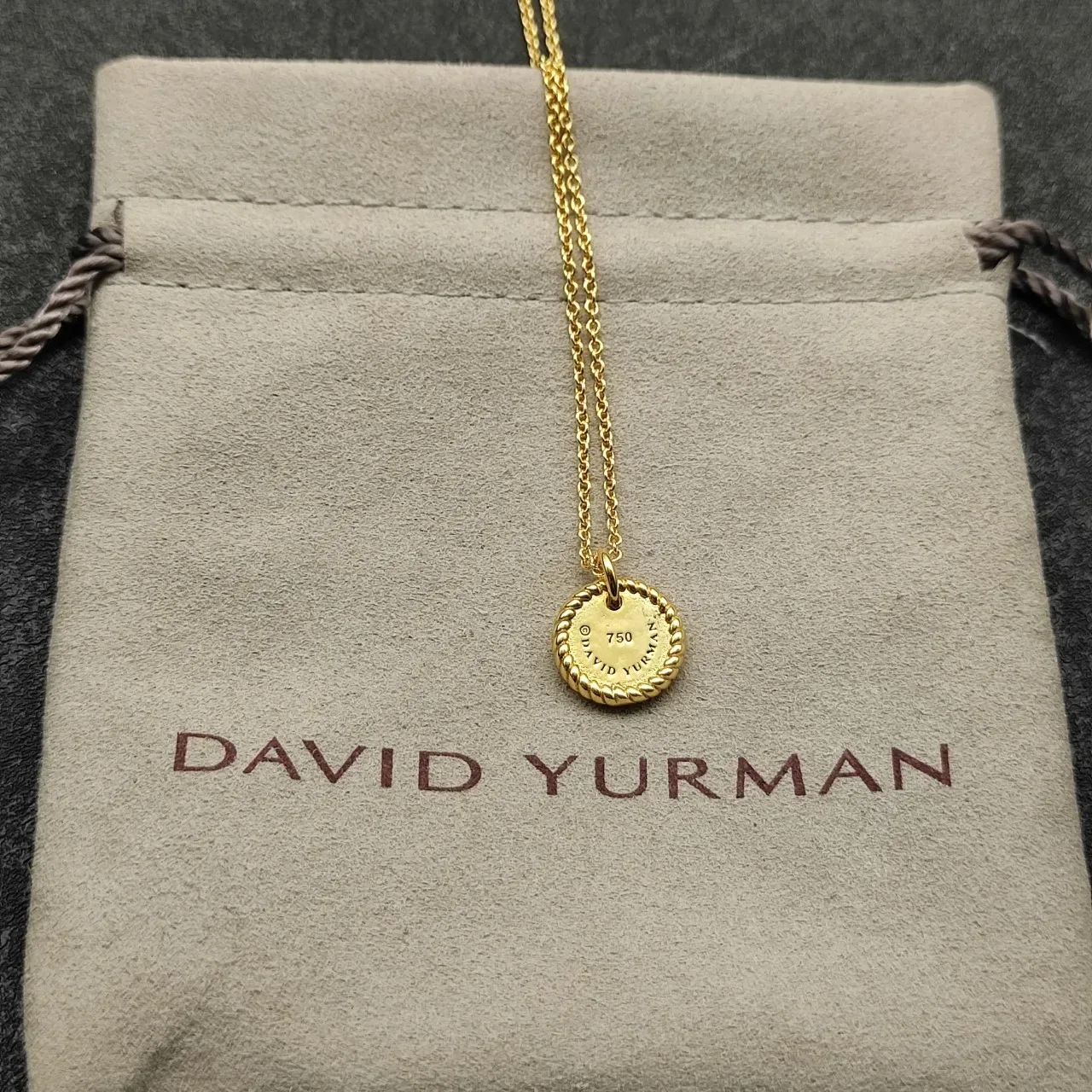 Silver-Tone Rope-Edge Initial P Pendant Necklace 7