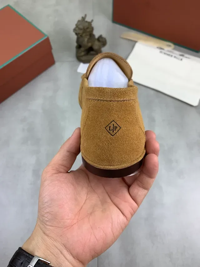 Tan Suede Moc-Toe Slip-On Loafers 3