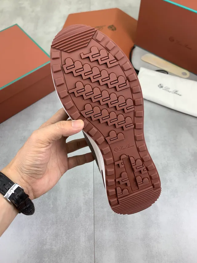 Taupe Mesh and Suede Low-Top Lifestyle Sneaker 3