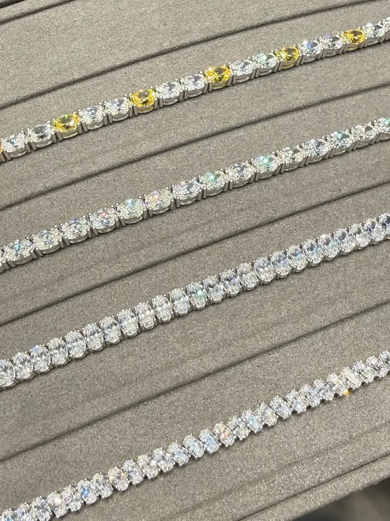 Tennis-Style Multi-Stone Channel-Set Bracelet 5