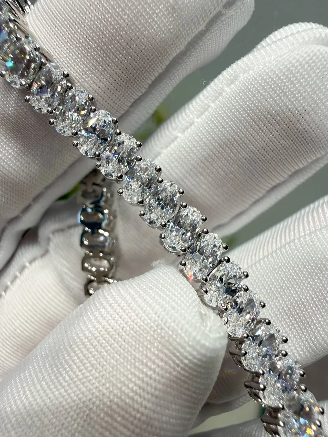 Tennis-Style Multi-Stone Channel-Set Bracelet 7