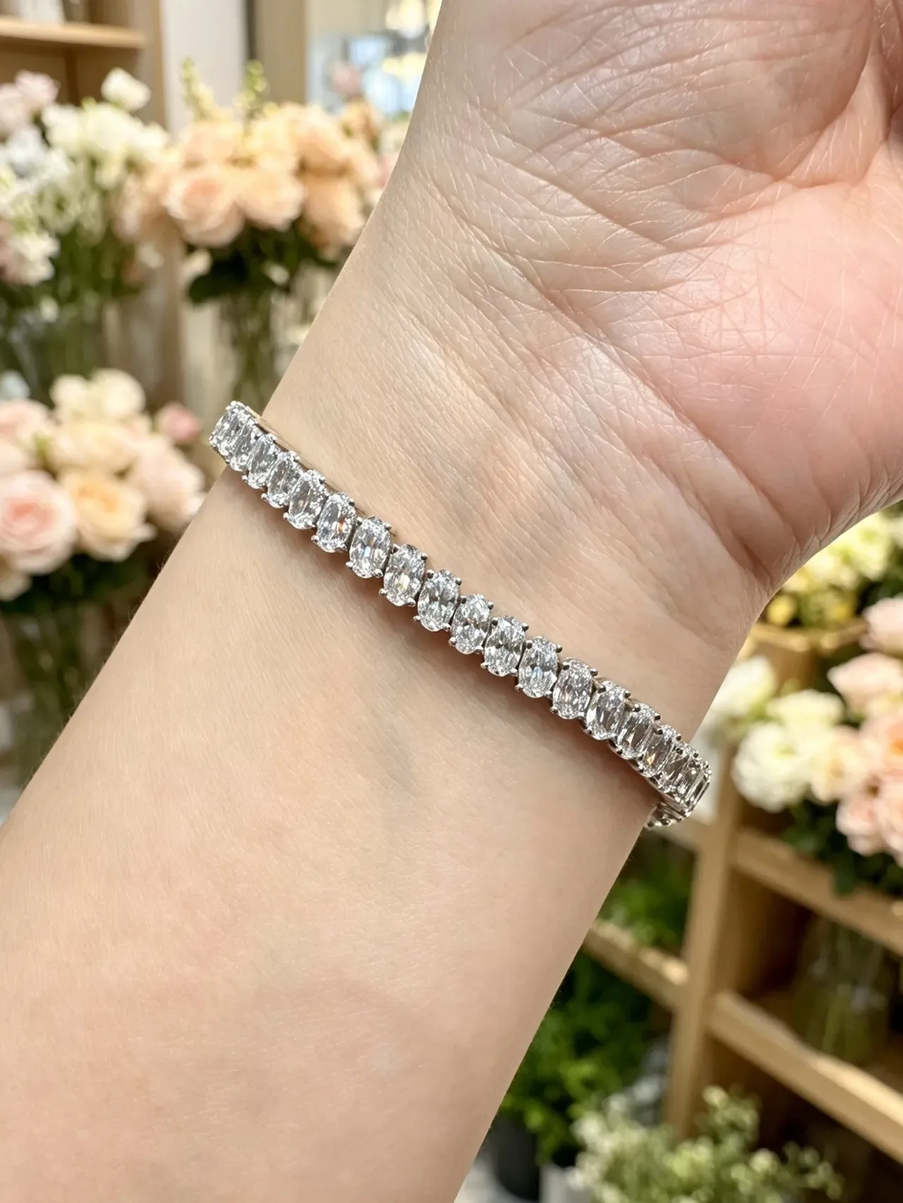 Tennis-Style Multi-Stone Channel-Set Bracelet 8
