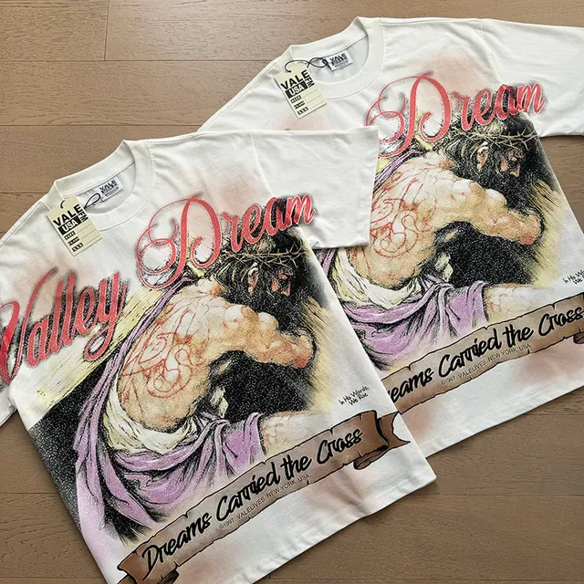Vale Valley Dream Dreams Carried the Cross Graphic Print White T-Shirt 2