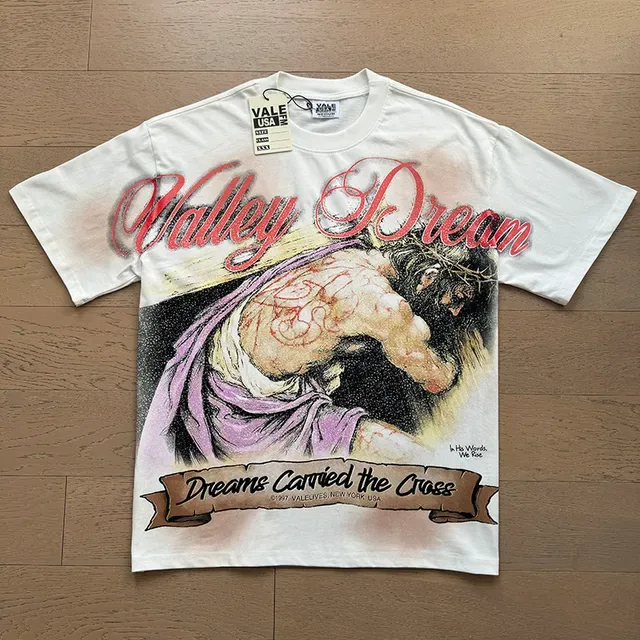 Vale Valley Dream Dreams Carried the Cross Graphic Print White T-Shirt 3