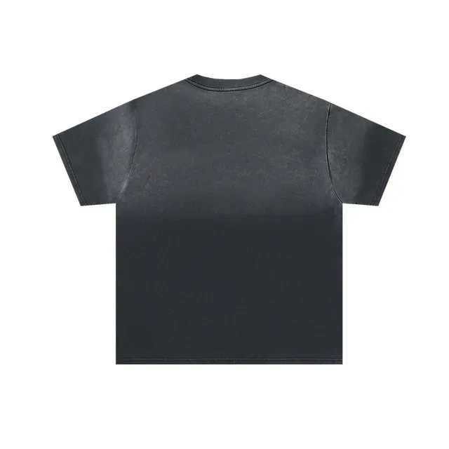 Valedreams Washed Black Distressed Graphic Print T-Shirt 3
