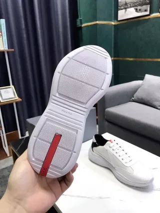 White and Black Contrast Panel Lifestyle Sneakers 8