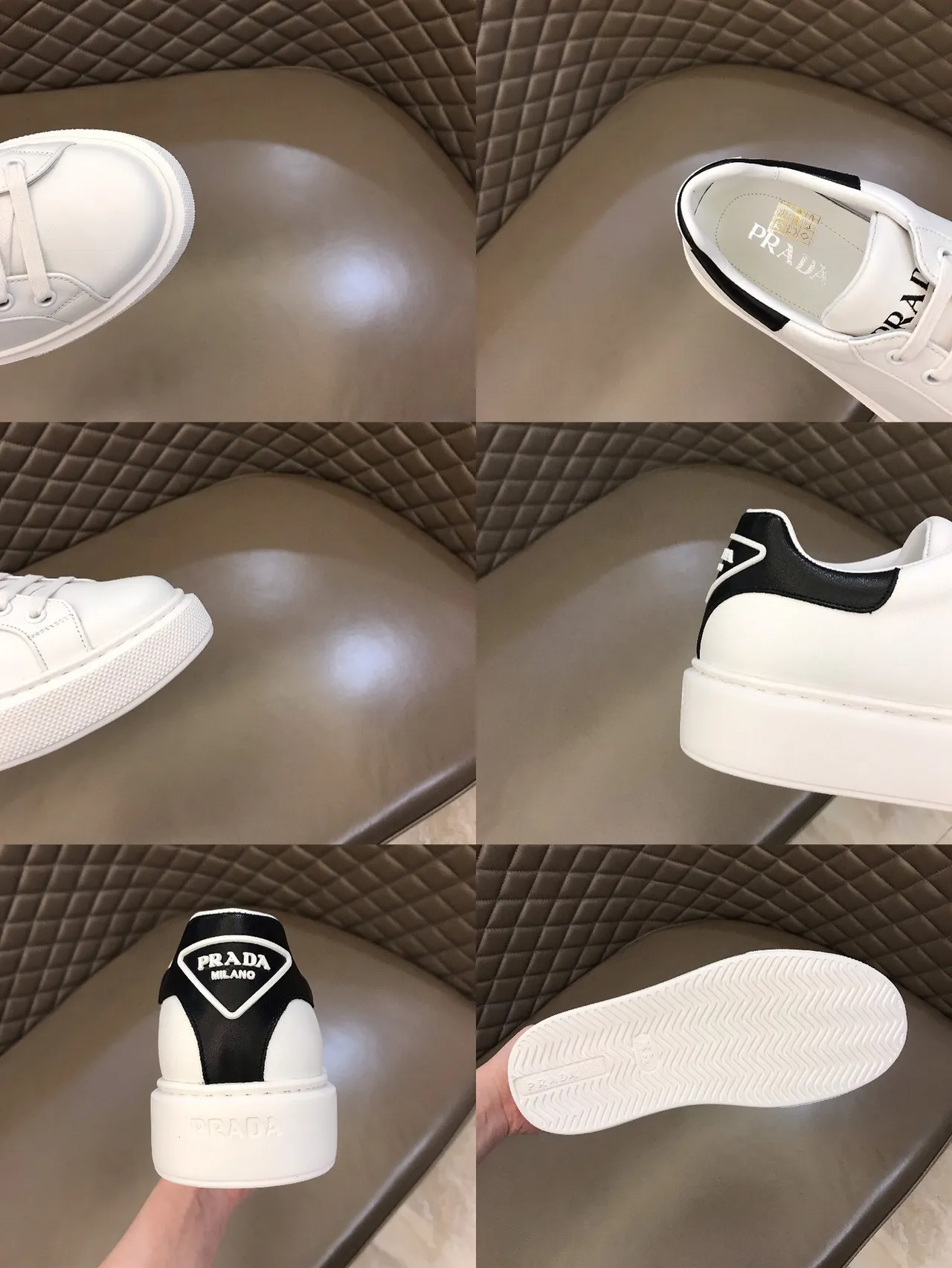 White and Black Platform Lifestyle Sneaker 2