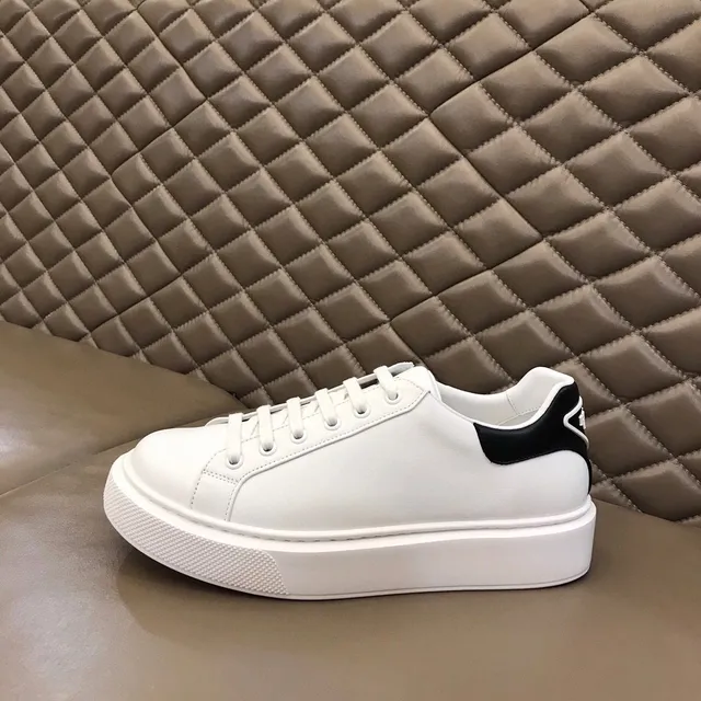 White and Black Platform Lifestyle Sneaker 5