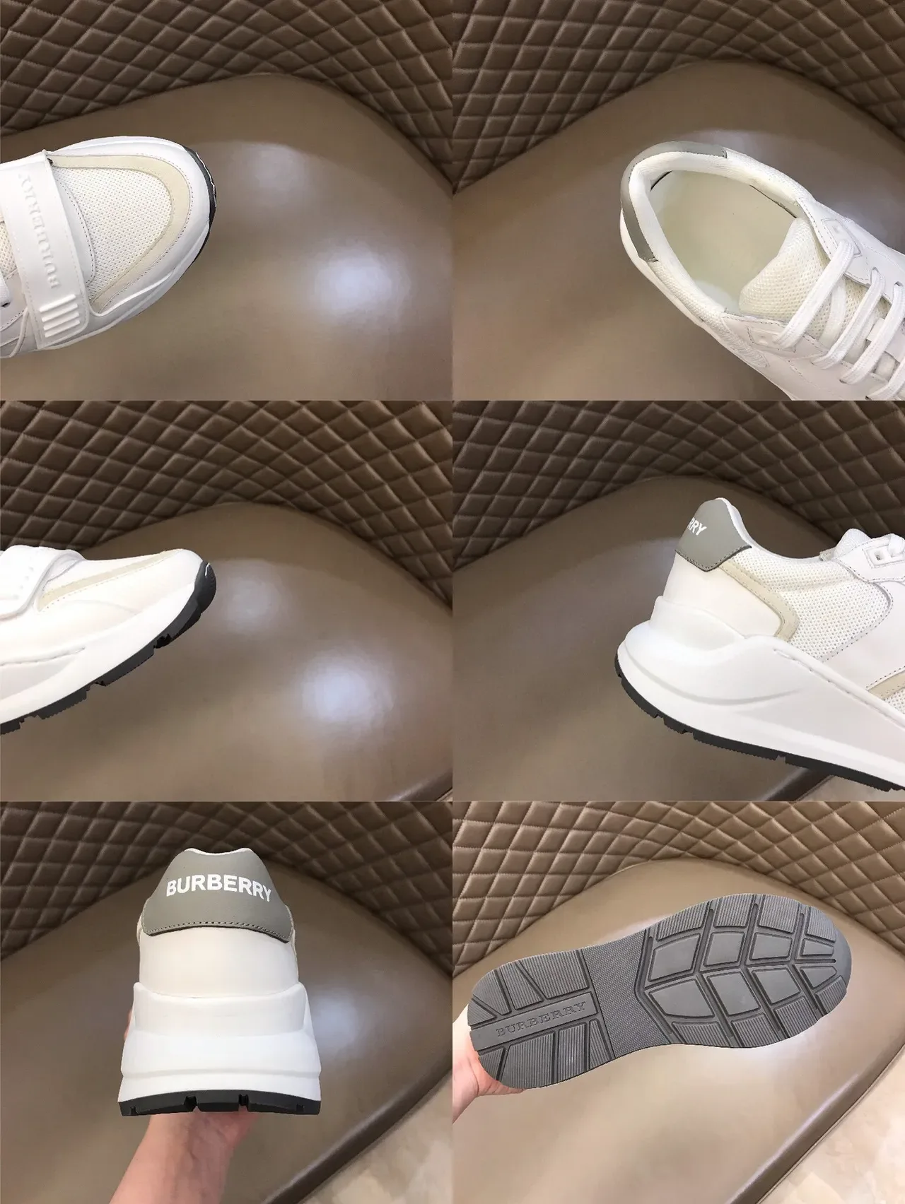 White and Gray Chunky Lifestyle Sneaker 2