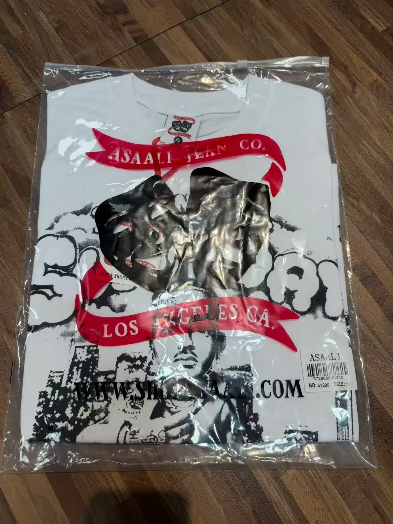 White Black Graphic-Print Oversized Fit T-Shirt 8