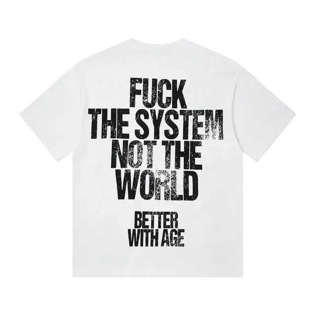 White Graphic-Print Oversized Crewneck T-Shirt 4