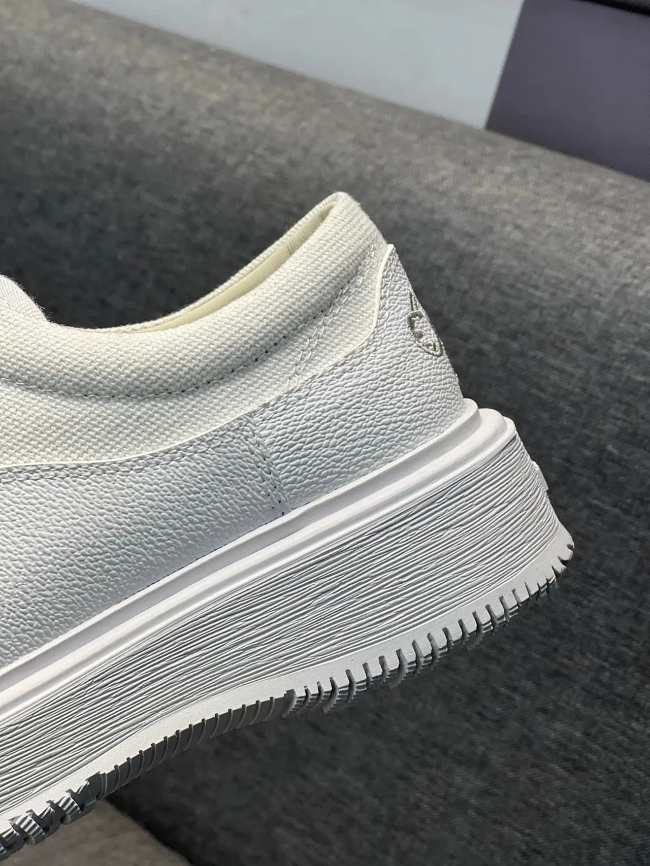 White Platform Lace-Up Canvas Casual Shoe 8