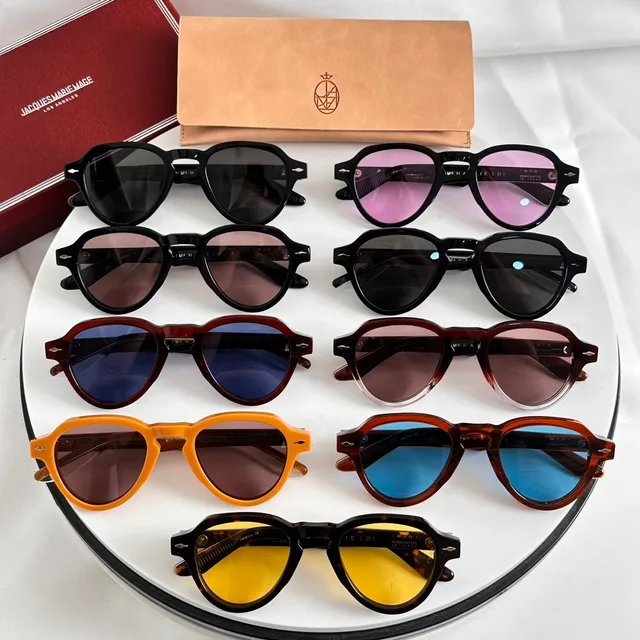 Gentle Monster Black Thick Acetate Frame Double Bridge Sunglasses 2
