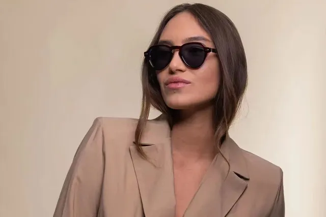Gentle Monster Black Thick Acetate Frame Double Bridge Sunglasses 8