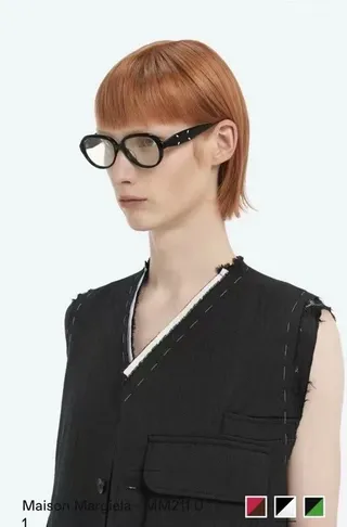 Gentle Monster Black Transparent Thick Acetate Frame Rounded Rectangular Silhouette Optical Glasses 5