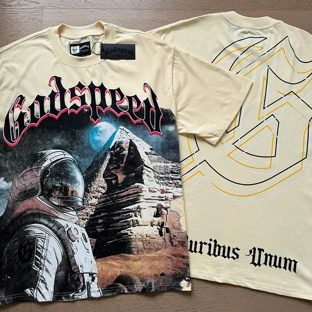 Godspeed Graphic Print Cream T-Shirt 4