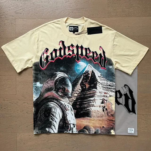 Godspeed Graphic Print Cream T-Shirt 6