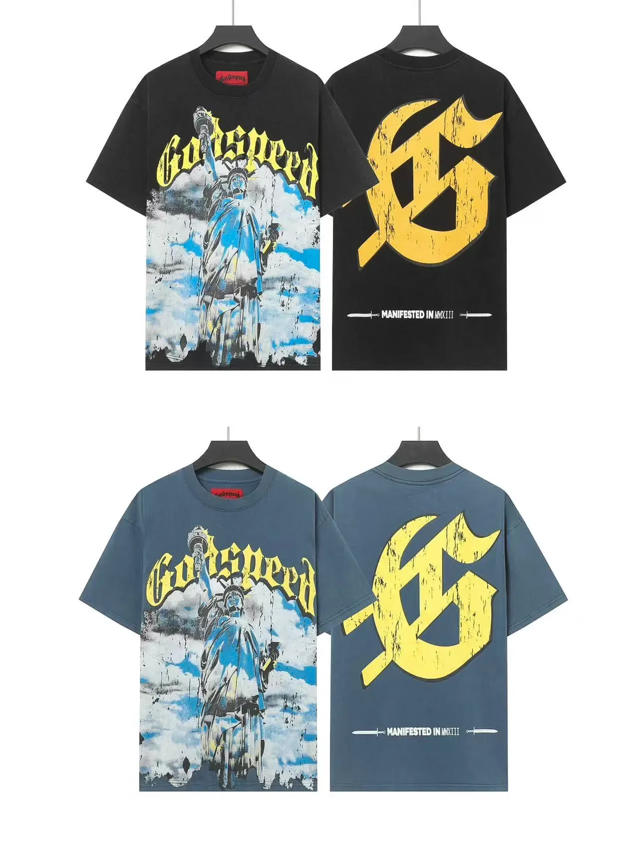 Godspeed Graphic-Print Distressed Oversized T-Shirt 2