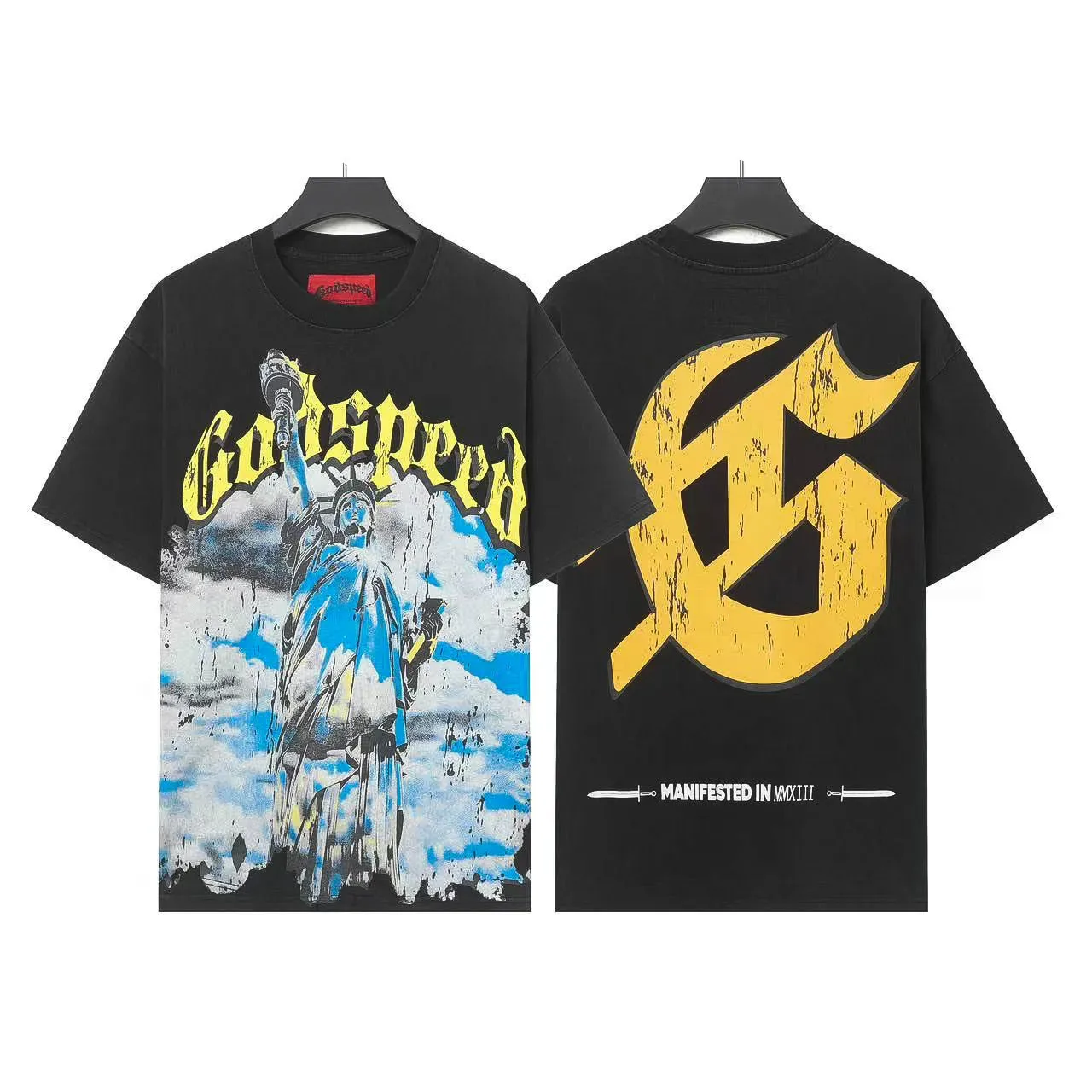 Godspeed Graphic-Print Distressed Oversized T-Shirt 3