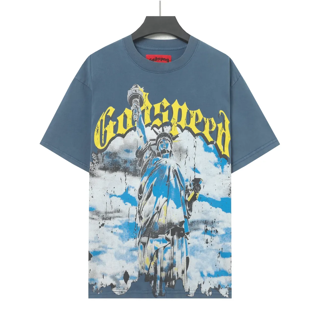 Godspeed Graphic-Print Distressed Oversized T-Shirt 7