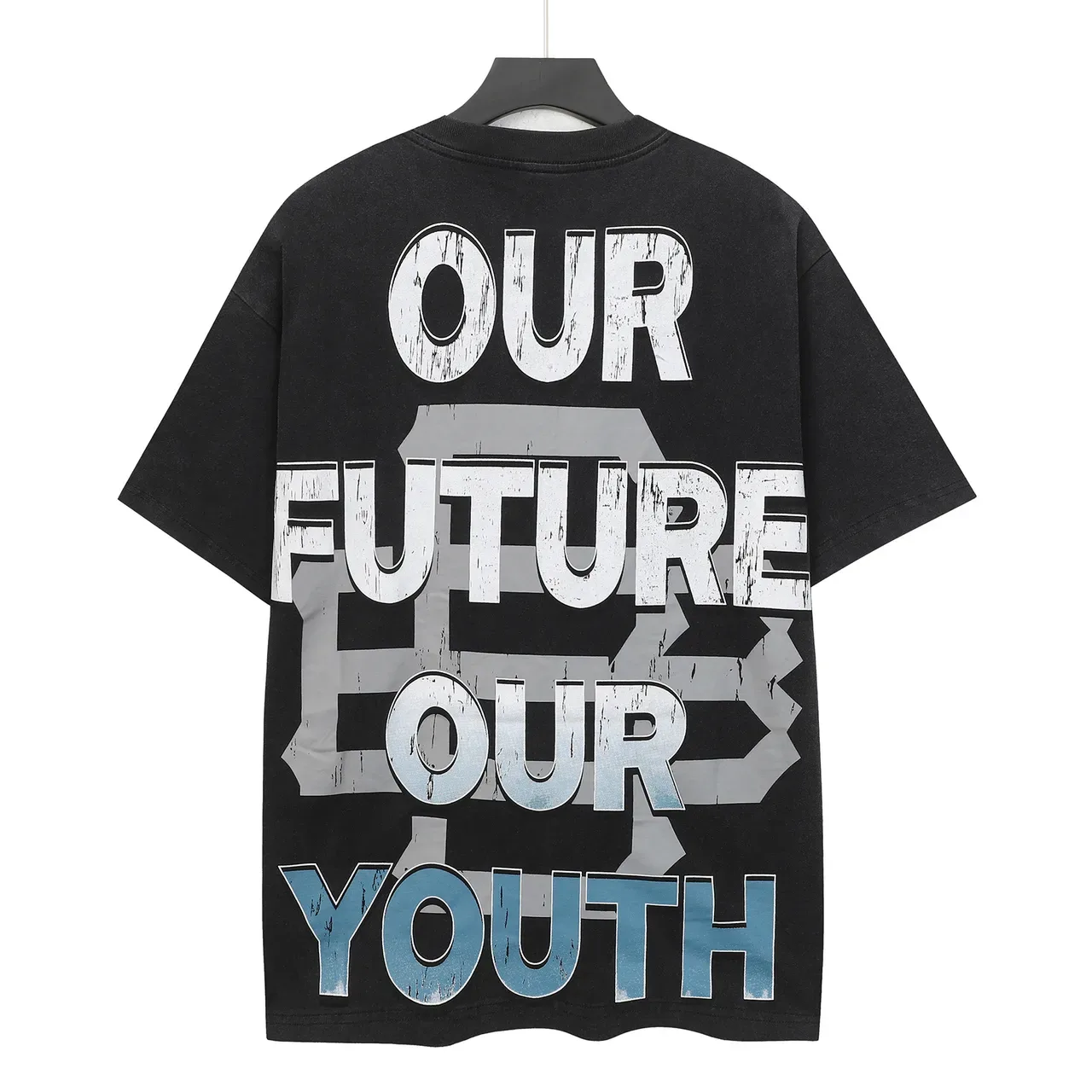 Godspeed Graphic Print Oversized Black T-Shirt 3