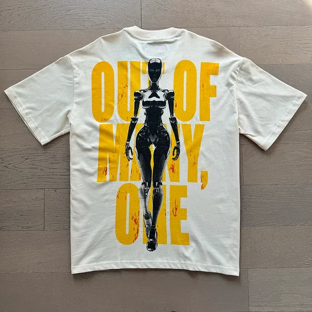 Godspeed Graphic Print Robot Figure T-Shirt 12