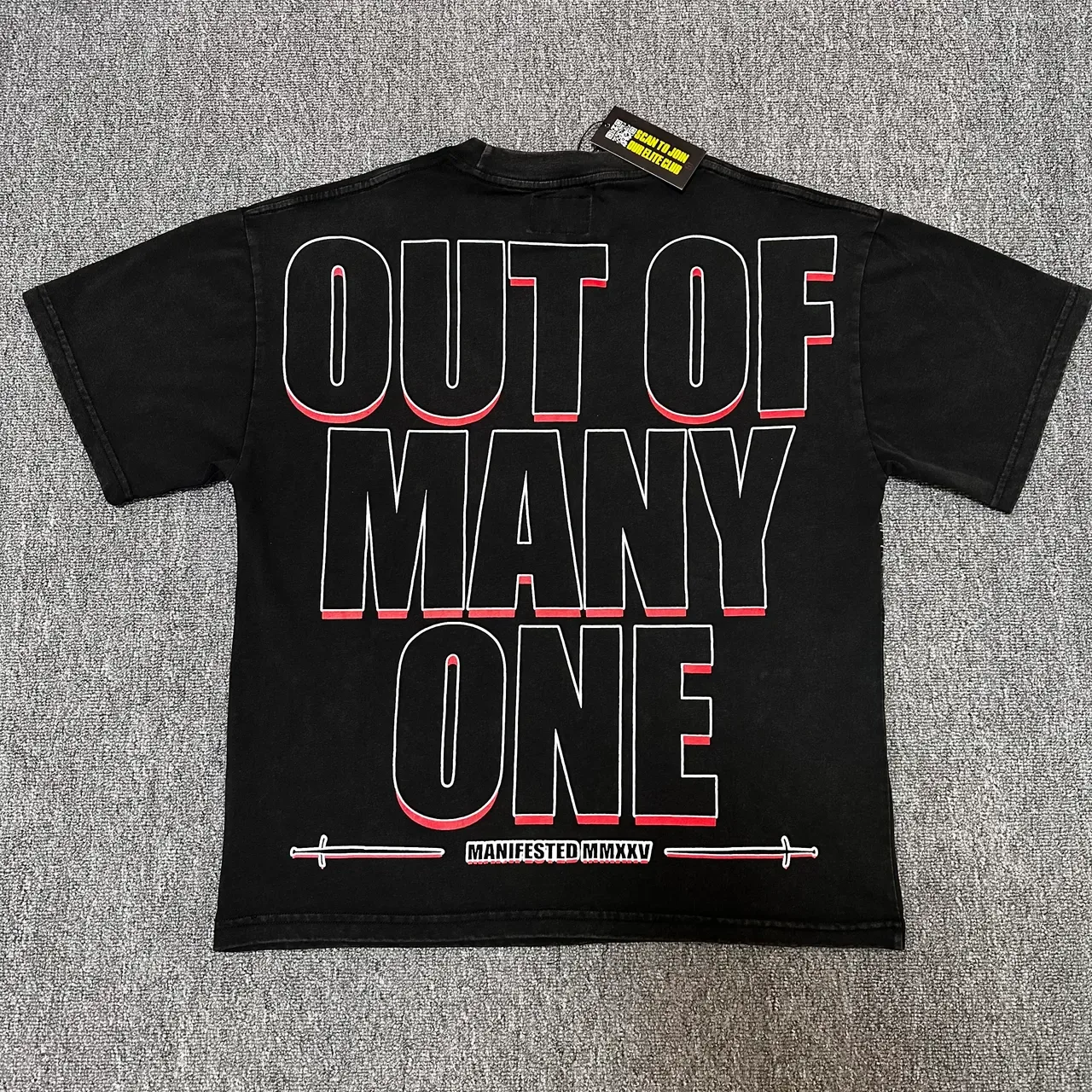 Godspeed Manifested MMXXIV Graphic Print Black T-Shirt 5