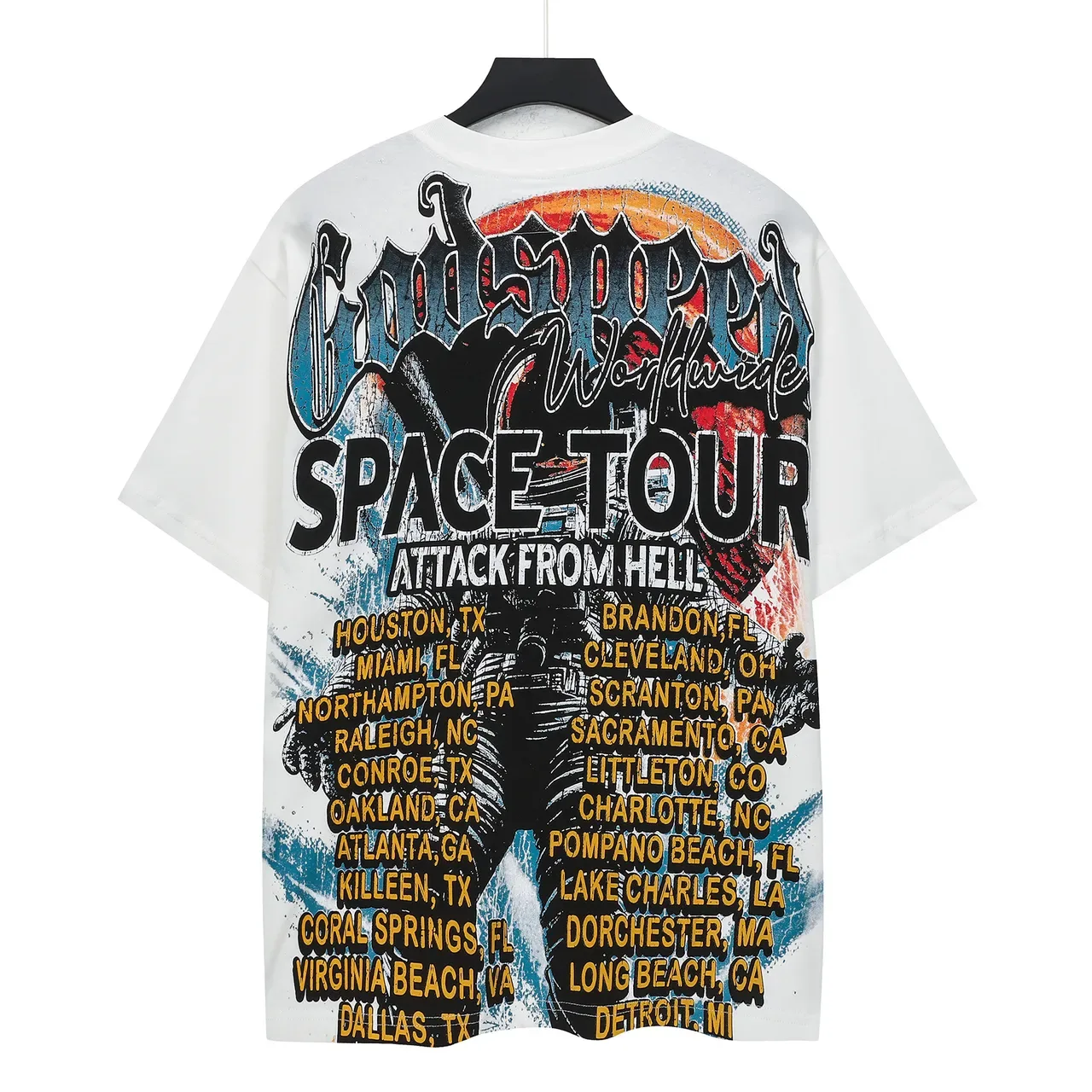 Godspeed Space Tour Astronaut Graphic Oversized T-Shirt 3