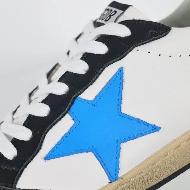 Golden Goose Ball Star White Black Blue Gold Lifestyle Sneakers 6