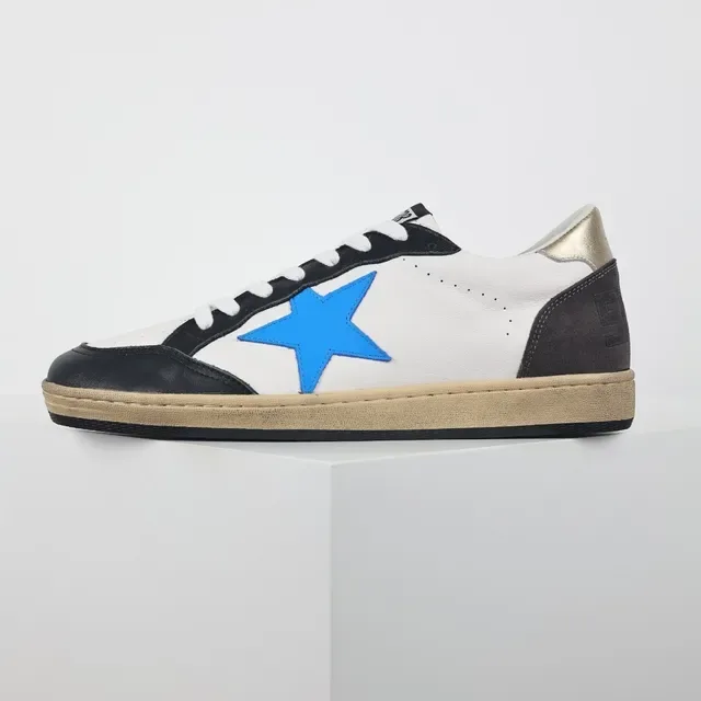Golden Goose Ball Star White Black Blue Gold Lifestyle Sneakers 9